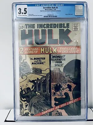 Buy INCREDIBLE HULK 4 (1962) CGC 3.5 / Origin Of Hulk Retold / Marvel Comics • 1,599.04£