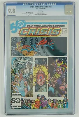 Buy Crisis On Infinite Earths #11 CGC 9.8 DC 1986 - George Perez - White Pages • 126.64£