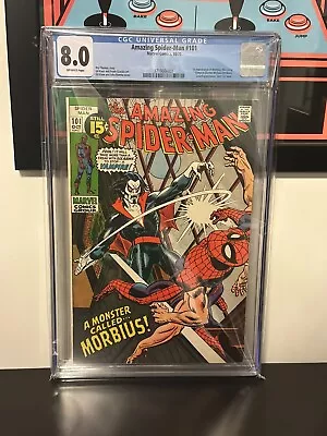 Buy Amazing Spider-Man #101 CGC VF 8.0 Off White 1st Full Appearance Of Morbius! KEY • 556.04£