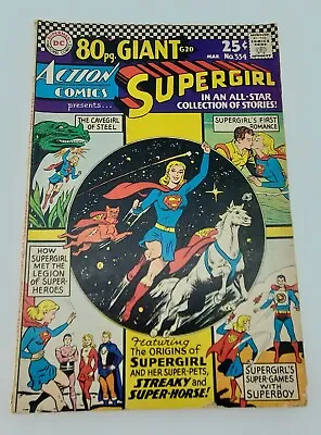 Buy 1966 Action Comics Supergirl #334 | 80 Page Giant DC Comics • 19.74£