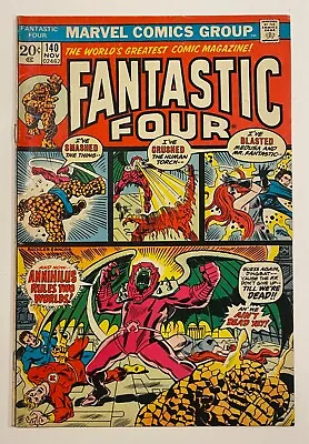 Buy FANTASTIC FOUR #140 (1973) KEY Origin Of Annihilus Marvel Comics • 19.98£