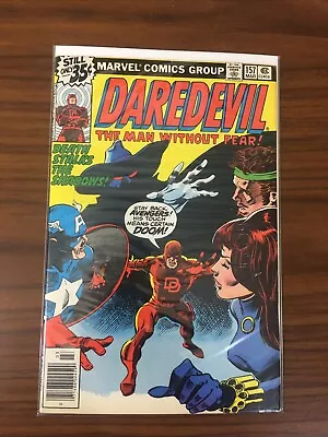 Buy Daredevil 157 NEWSSTAND Captain America Black Widow Hercules 1979.    (E) • 11.89£