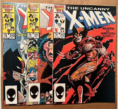 Buy Uncanny X-Men #210 211 212  (1986) • 33.89£