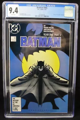 Buy Batman #405 Part 2 Of Year One Frank Miller CGC 9.4 White Pages • 118.74£