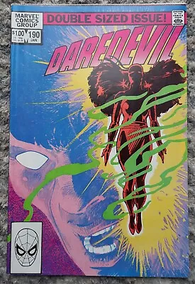 Buy Daredevil Issue #190 Near Mint Marvel 1983 Frank Miller Artwork Elektra King Pin • 7.50£