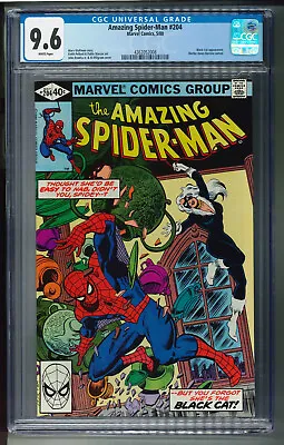 Buy Amazing Spider-Man # 204, CGC 9.6 (NM+).  White Pages. Black Cat Cover And Story • 76.41£