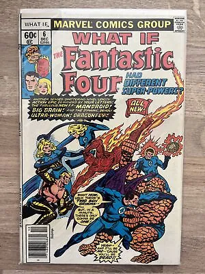 Buy Marvel Comics What If Fantastic Four #6 1977 Bronze Age Newsstand Variant • 15.99£