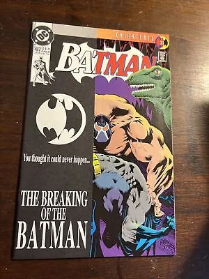 Buy BATMAN #497 Bane Breaks Batman's Back, Direct DC Comics 1993 Stock Image • 11.99£