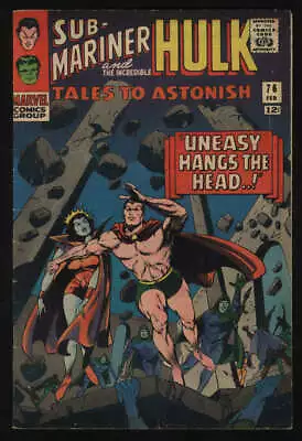 Buy Tales To Astonish #76 Fine 6.0 W Pgs Namor Sub-Mariner Incredible Hulk Marvel • 15.81£