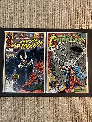 Buy Amazing Spider-Man 328 And 332/ Marvel Comic Bundle/ Bronze Age Comics/ ASM  • 35£