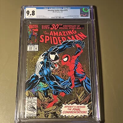 Buy 🔥Amazing Spider-Man #375 Giant Sized 30th Anniversary  ⚡️Gold Foil CGC 9.8⚡️🔥 • 98.83£