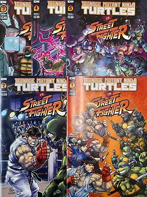 Buy Teenage Mutant Ninja Turtles Vs Street Fighter  #1 #2 #3 #4 #5  Set Free Uk Pp • 30£