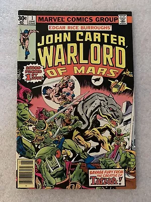Buy 2 X John Carter Warlord Of Mars #1 F/VG+ Marvel Comics 1977 Disney+? • 15.14£