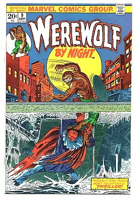 Buy WEREWOLF BY NIGHT 1st TATTERDEMALION Vol 1 #9 Sept. 1973 MARVEL Comic US Book VF • 28.11£