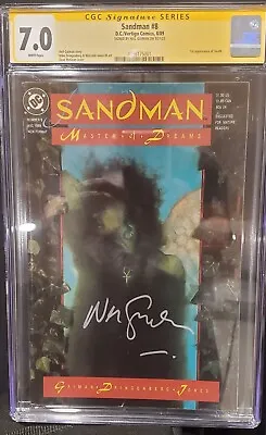 Buy Sandman 8 CGC 7.0 Signed By Neil Gaiman.  1st App. Death. Netflix TV Show • 204.98£