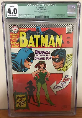 Buy Batman #181 1966 Cgc 4.0 1st Appearance Of Poison Ivy Pamela Lillian Isley • 288.57£