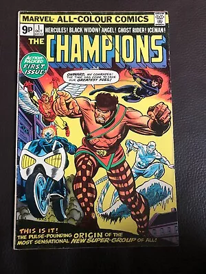 Buy Marvel Comics The Champions Issue 1 1975 First Appearance • 8£