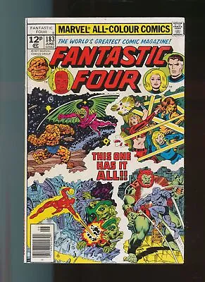 Buy 1970's Fantastic Four No. 183 US Marvel Comics Fn • 4£
