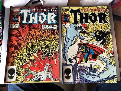 Buy Thor #344-350. 1984. 7 Comics In Decent Condition • 20£