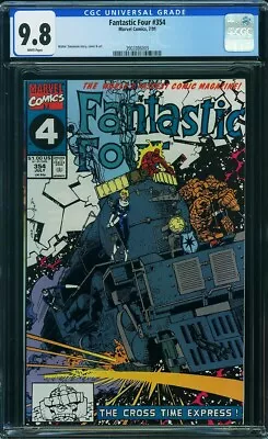 Buy FANTASTIC FOUR 354 CGC 9.8 1st CASEY TVA CONDUCTOR TRAIN Cover ModernMARVEL 1991 • 119.90£