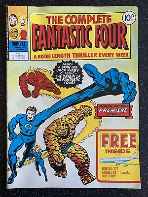 Buy Marvel Complete Fantastic Four #1 Marvel UK Weekly - 1977 - No Free Gift • 19.50£