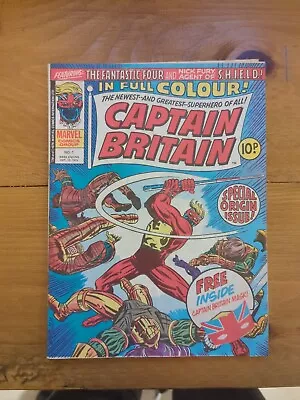 Buy Captain Britain #1 Marvel Comic 1976 No Mask • 250£