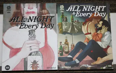Buy Aftershock All Night & Every Day #1 TWO COVER SET  A & 1:10 Variant Fawkes • 7.94£