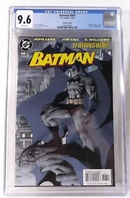 Buy 2002 Batman #608 2nd Print Cgc 9.6 DC Comics Hush Begins! Joker, Jim Lee Art • 336.01£