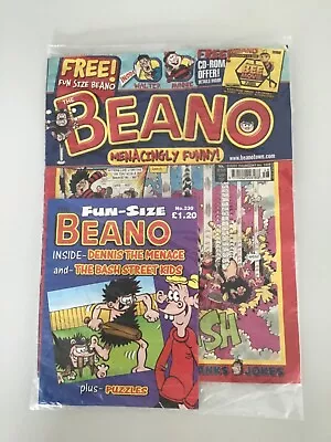 Buy The Beano Comic No: 3409 1st December 2007 Brand New In Packet With Fun Size 230 • 14.99£