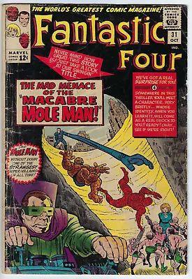 Buy Fantastic Four 31 (10/64) G 2.0 Kirby/Stone-c/a Early Avengers Dr Franklin Storm • 22.38£