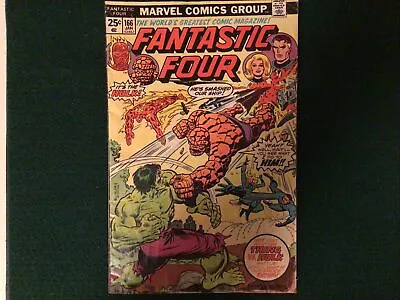 Buy Fantastic Four #166 Thing Vs Hulk Battle Marvel Comics • 25.32£