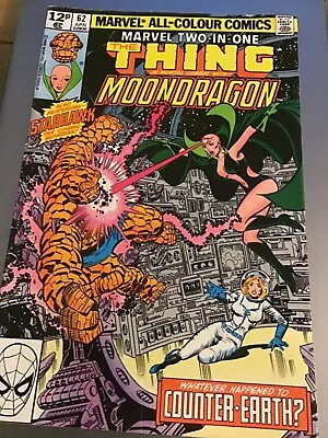 Buy Marvel Two-In-One #62 | The Thing | Moondragon | VF- | B&B (Marvel 1980) • 5.95£