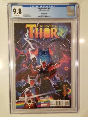 Buy Mighty Thor 8 Hildebrandt Variant CGC 9.8 Marvel Comics 2016 • 35.98£