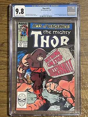 Buy Thor #411 CGC 9.8.  KEY 1st Appearance Of The New Warriors • 177.38£