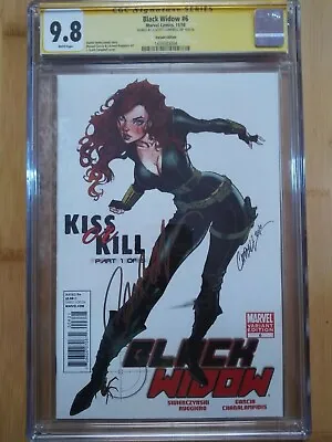 Buy Marvel Black Widow 6, Campbell Variant, Cgc 9.8, Signature Series, Rare • 560.31£