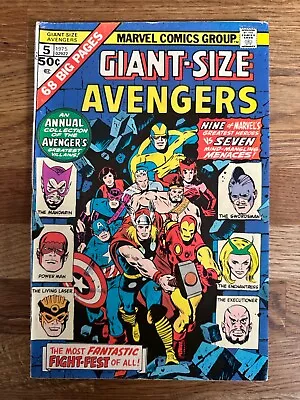 Buy Giant-Size Avengers 5 (reprints Avengers Annual 1). Marvel 1975. • 9£