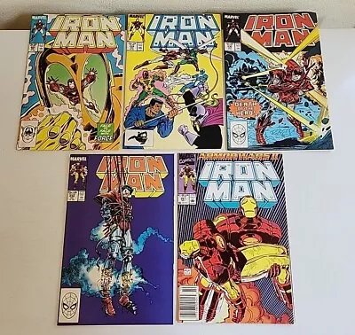 Buy Iron Man Marvel Comics Lot Of 5: #223, #224, #230, #232, & #261 VTG 80s 90s • 15.88£