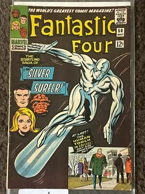 Buy Fantastic Four #50 (RAW 6.5-7.5 MARVEL 1966) (ITEM VIDEO!) 1st Wingfoot. • 401.75£