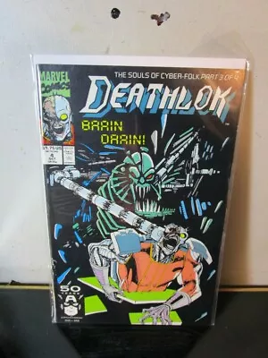 Buy Deathlok #4 Brain Drain Marvel 1991  Bagged Boarded • 12.34£