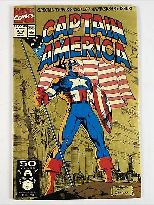 Buy Captain America #383 (1991) 50th Anniversary Issue ~ Marvel Comics • 1.91£