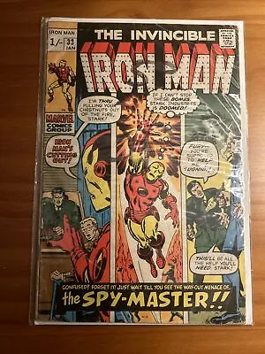 Buy Marvel Comics The Invincible Iron Man #33 Bronze Age 1st App Spymaster • 14.99£