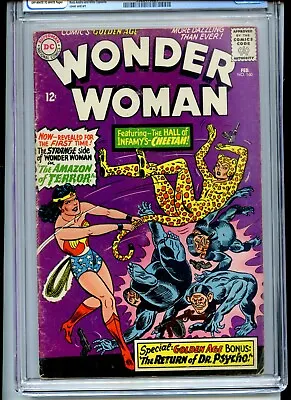 Buy Wonder Woman #160 CGC 5.0 OWTW Pages Cheetah • 158.11£