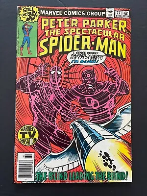Buy Spectacular Spider-Man #27 - 1st Frank Miller Daredevil (Marvel, 1976) Fine+ • 14.06£