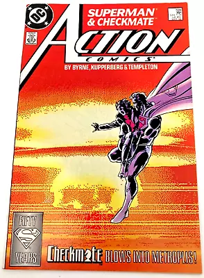 Buy Action Comics #598, Superman-Checkmate Blows Into Metropolis (DC Comics 1987) VF • 10.35£