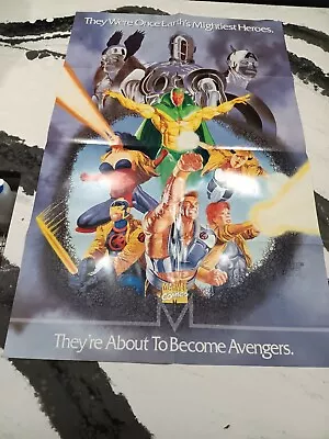 Buy 1993 Avengers 30th Anniversary Promo Poster 22  X 34  Marvel Free Shipping! T273 • 23.62£