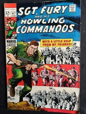 Buy Sgt Fury And His Howling Commandos 67 Marvel Comics Collectors Item War  • 4£