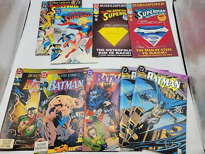 Buy 🌟 Batman Knightfall #492,497 2nd Print Dixon/Nolan Signature Superman Comic Lot • 59.96£