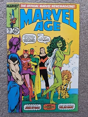 Buy Marvel Age #70 She-Hulk Bikini Cover John Byrne (1989) Marvel Comics • 7.50£