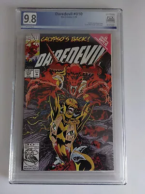 Buy DAREDEVIL #310 PGX 9.8 White Pages 1st Cover Appearance Of Calypso • 79.95£