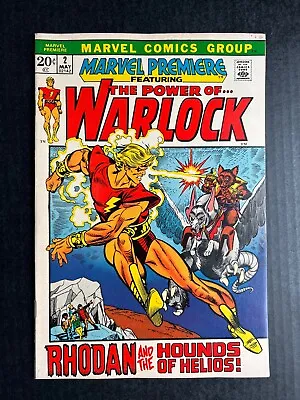 Buy MARVEL PREMIERE #2 Warlock May 1972 Adam KEY ISSUE Comics Origin Cont • 60.32£